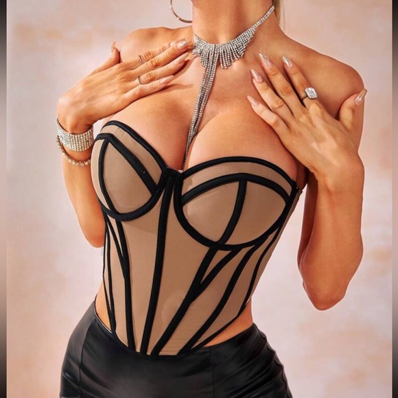 Luxe sexy bustier bralette crop top - Picture 1 of 7